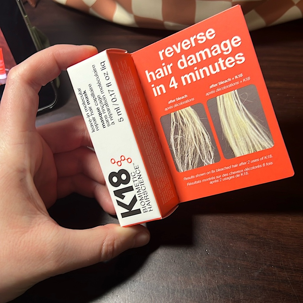 Gifted! K18 Biomimetic Hairscience leave in repair hair mask (new)